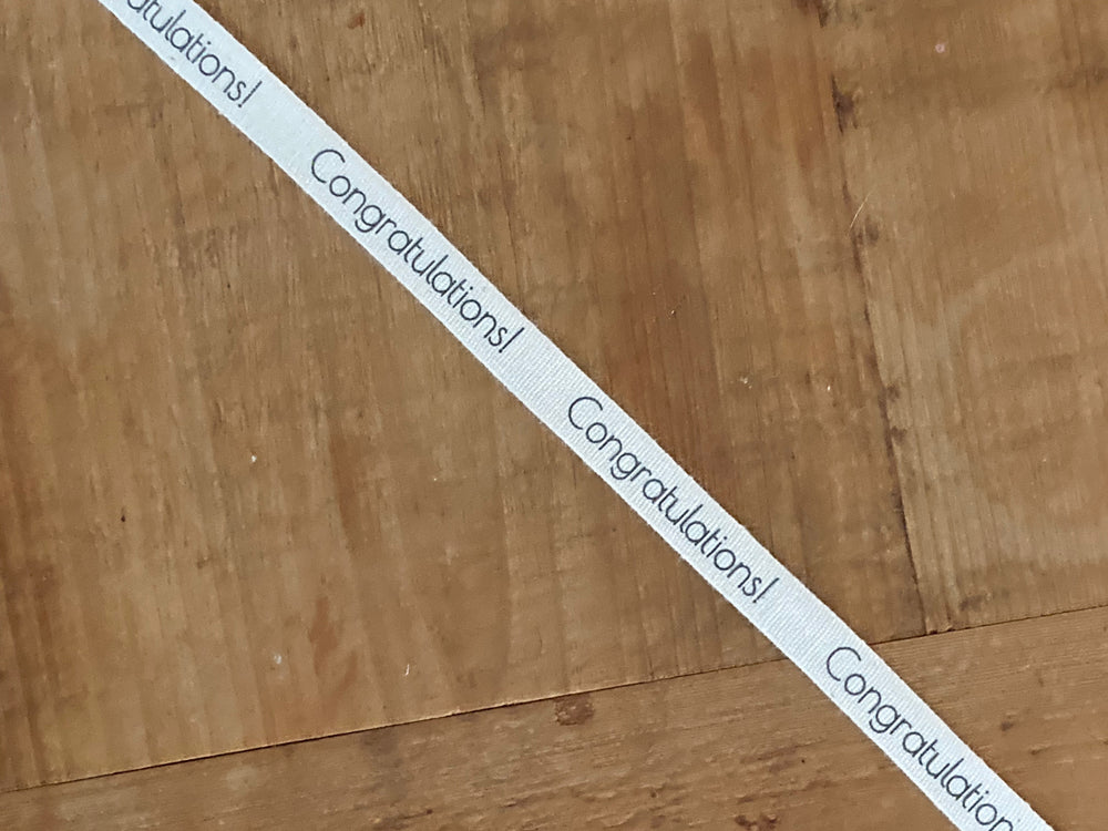 Printed Twill Tape - per linear yard